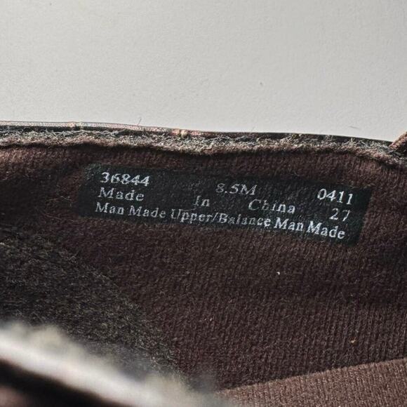 Clarks Crocodile Embossed Print Bendables Brown Loafer 36844 Women Size 8.5 - Picture 6 of 6